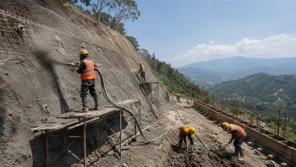Obra estructural gris
